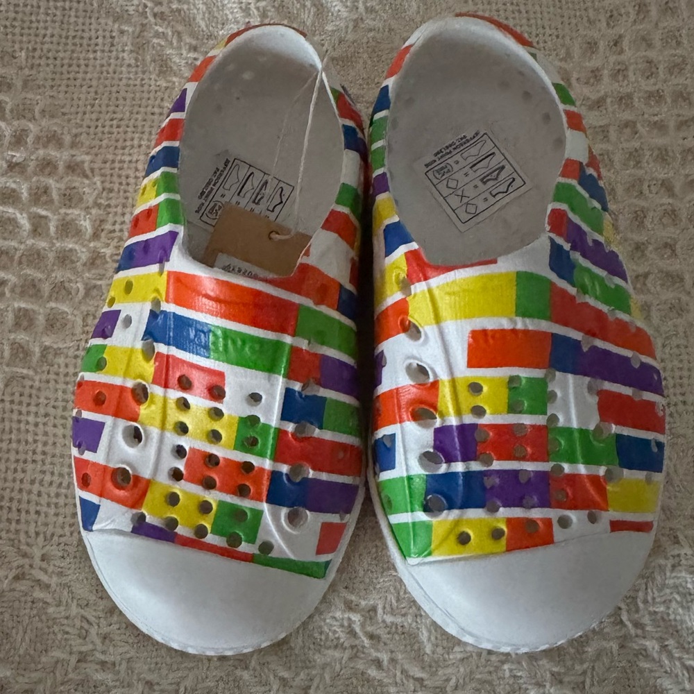 Native Multicolor Kids Slip-On Sneakers